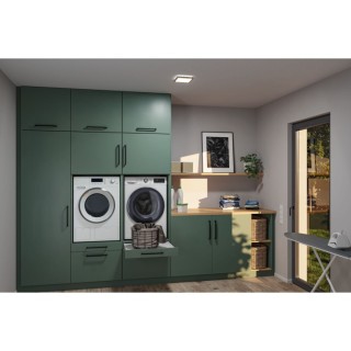 Panneau LED Atria Shine carré bois Paulmann