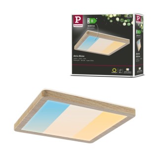 Panneau LED Atria Shine carré bois Paulmann