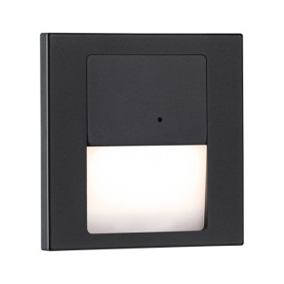 Encastré mural LED Tsaro carré - Luminaire - Noir mat