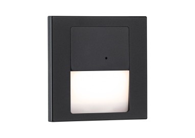 Encastré mural LED Tsaro carré - Luminaire - Noir mat