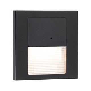 Encastré mural LED Tsaro carré - Luminaire - Noir mat