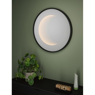 Miroir LED Miro Tunable White Noir Mat - Paulmann