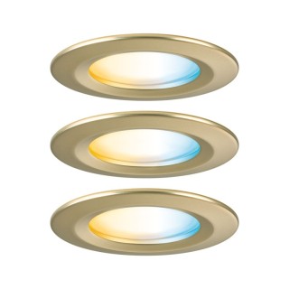 Spot LED Nova Coin IP44 rond Doré mat Paulmann
