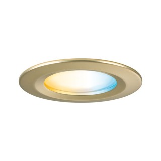 Spot LED Nova Coin IP44 rond Doré mat Paulmann
