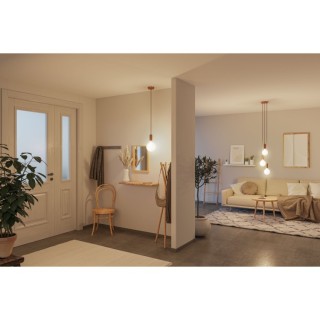 White Lampion Filament LED G125 Paulmann