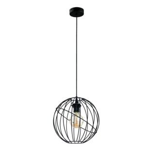 Suspension Orbita 1 lumière – noir – en métal – style moderne