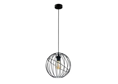 Suspension Orbita 1 lumière – noir – en métal – style moderne