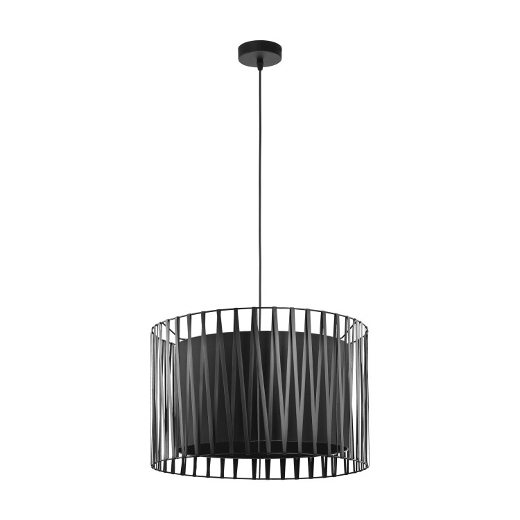 Suspension Harmony 3 lumières – noir – en plastique – style classique et chic