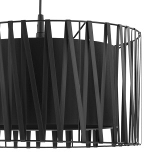 Suspension Harmony 1 lumière – noir – en plastique – style moderne