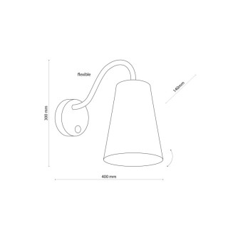 Plafonnier Wire 1 lumière – blanc – en métal – style moderne