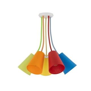 Plafonnier Wire 5 lumières – mélanger – en métal – style moderne