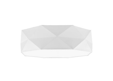 Plafonnier Kantoor 4 lumières – blanc – en métal – style moderne