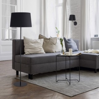 Lampadaire Maja 1 lumière – noir – en métal – style classique