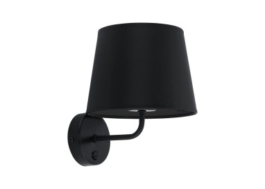 Applique murale Maja 1 lumière – noir – en métal – style classique