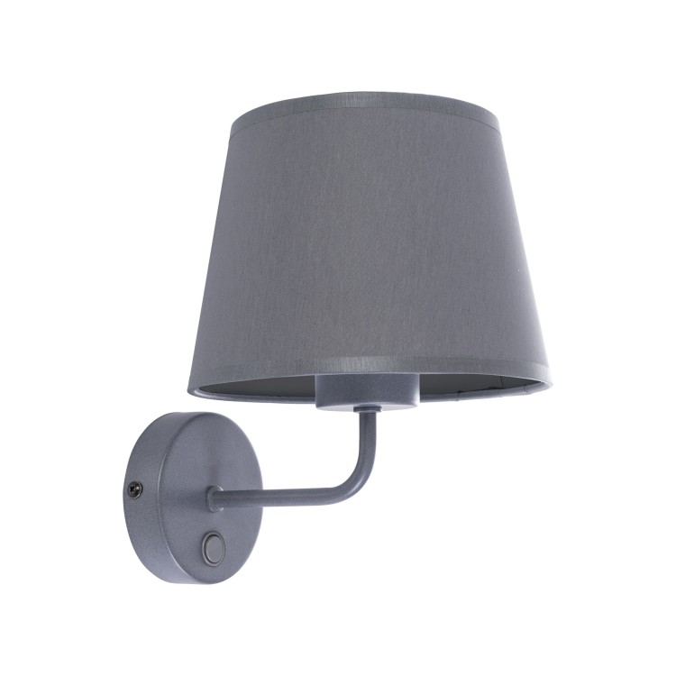 Lampe à poser Maja 1 lumière – gris – en métal – style classique