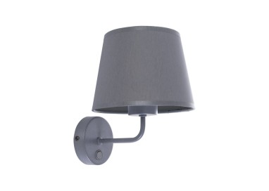 Lampe à poser Maja 1 lumière – gris – en métal – style classique
