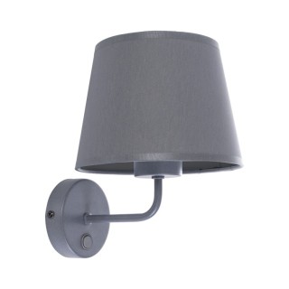 Lampe à poser Maja 1 lumière – gris – en métal – style classique