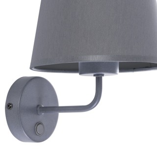Lampe à poser Maja 1 lumière – gris – en métal – style classique