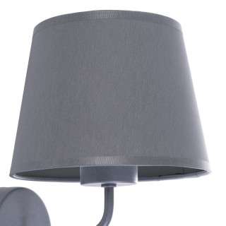 Lampe à poser Maja 1 lumière – gris – en métal – style classique