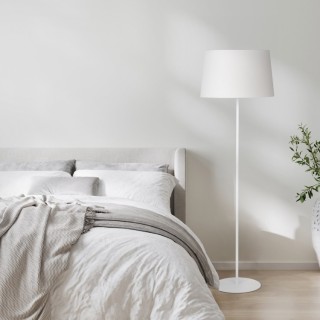 Lampadaire Maja 1 lumière – blanc – en métal – style scandinave