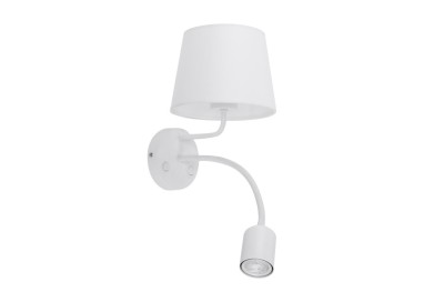 Lampe à poser Maja 2 lumières – blanc – en métal – style moderne