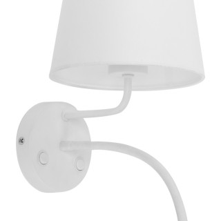 Lampe à poser Maja 2 lumières – blanc – en métal – style moderne