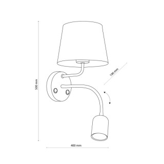 Lampe à poser Maja 2 lumières – blanc – en métal – style moderne