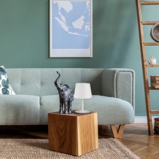 LAMPE DE CHEVET BLANCHE MAJA 1PLN