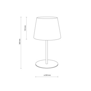 LAMPE DE CHEVET BLANCHE MAJA 1PLN