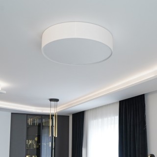 Plafonnier Rondo 4 lumières – blanc – en métal – style moderne