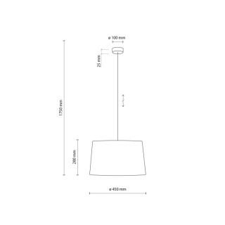 Suspension Maja 1 lumière – noir – en plastique – style moderne