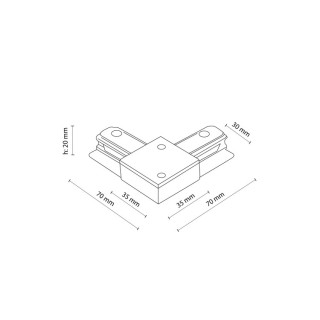 Spot sur rail Tracer – blanc – en métal