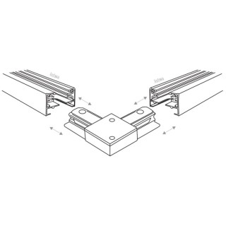 Spot sur rail Tracer – noir – en métal