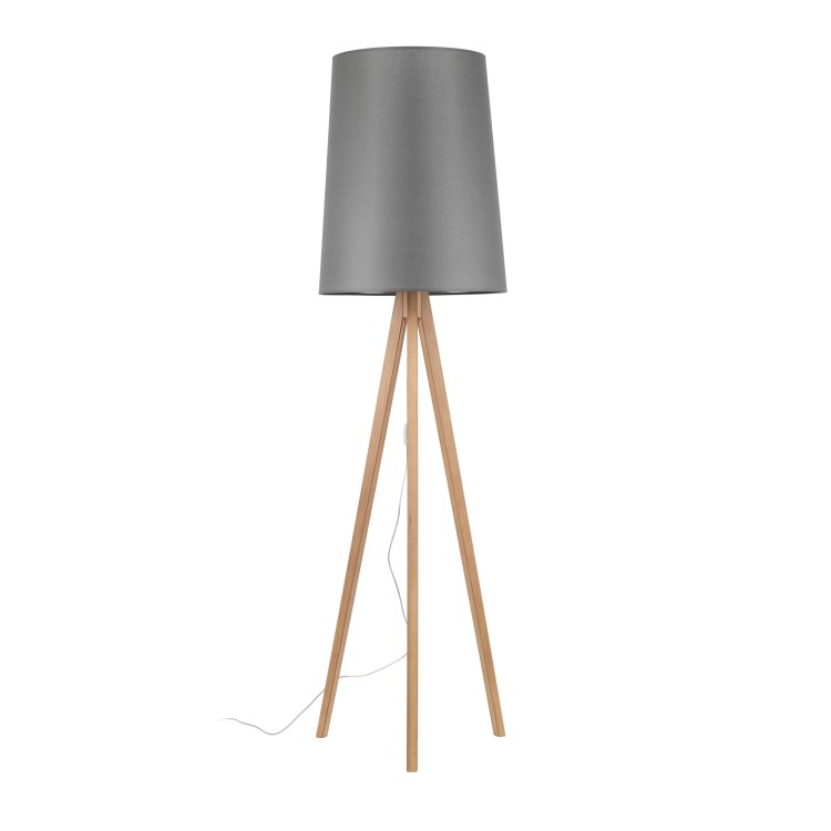 Lampadaire Walz 1 lumière – pin – en métal et bois – style moderne