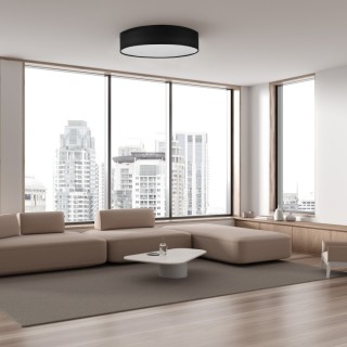 Plafonnier Rondo 6 lumières – blanc – en métal – style classique