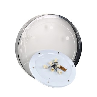 Plafonnier Rondo 6 lumières – blanc – en métal – style classique