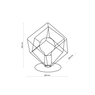 Veilleuse Alambre 1 lumière – noir – en métal – style moderne