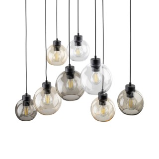 Suspension Cubus – noir – en métal – style moderne et chic