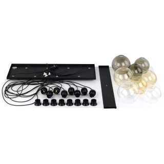 Suspension Cubus – noir – en métal – style moderne et chic