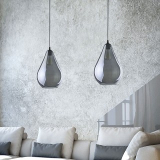 Suspension Fuente 1 lumière – noir – en métal – style moderne