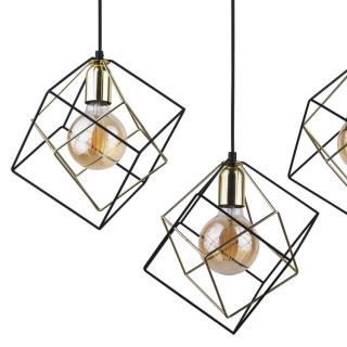 SUSPENSION ALAMBRE 3 BANDES PLATES NOIRES/VERTES