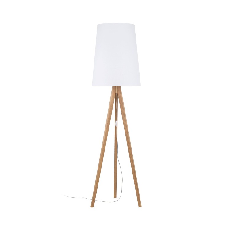 Lampadaire Walz 1 lumière – pin – en métal et bois – style moderne