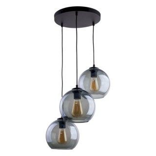 Suspension Cubus 3 lumières – noir – en métal – style moderne