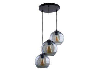 Suspension Cubus 3 lumières – noir – en métal – style moderne