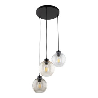 Suspension Cubus 3 lumières – noir – en métal – style moderne