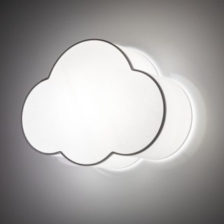 Plafonnier Cloud 2 lumières – blanc – en métal – style moderne