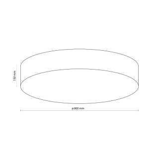 Plafonnier Rondo 6 lumières – blanc – en métal – style loft