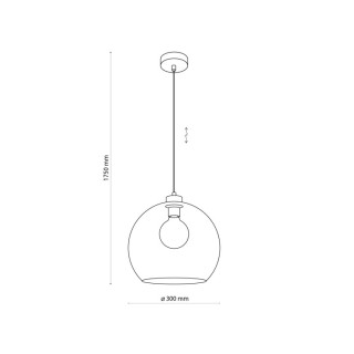 Suspension Cubus 1 lumière – noir – en plastique – style moderne