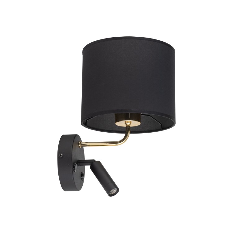 Lampe à poser Richi 2 lumières – doré & noir – en métal – style moderne