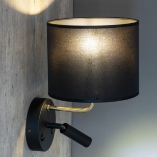 Lampe à poser Richi 2 lumières – doré & noir – en métal – style moderne